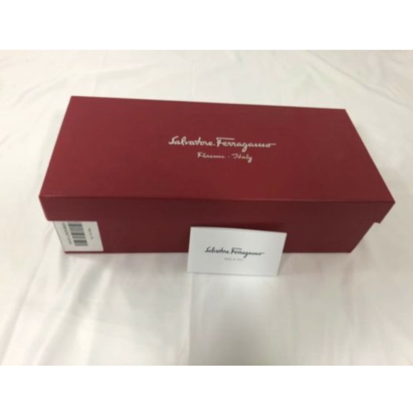 Salvatore Ferragamo Empty Shoes Gift Box Red 5.6" x 12.5" x 3.5" - Picture 2 of 12